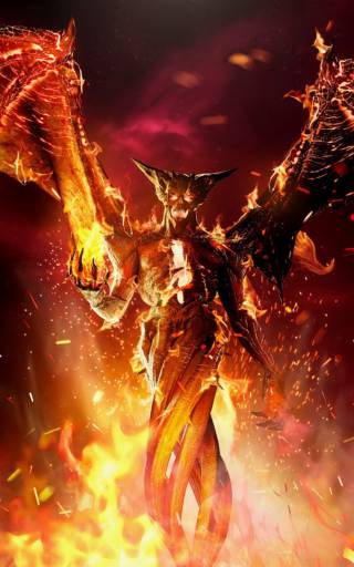 Fire Demon art work from the Gothic Remake.