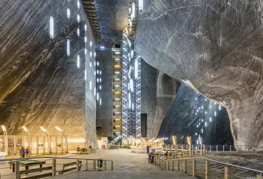 Amusement park Salina Turda in Romania.